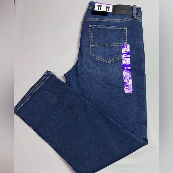 Lucky Brand Mid Rise Straight Blue Jeans 14/32 . NWT - Picture 4 of 4